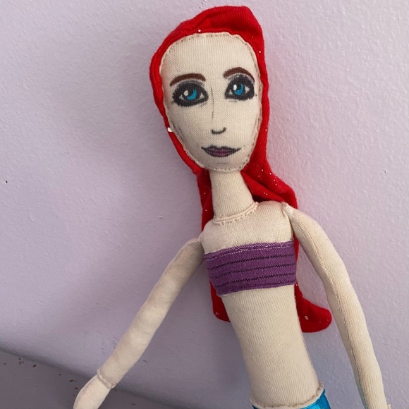 🧜‍♀️ARIEL🧜‍♀️ 13” PLUSH Little MERMAID Custom HANDMADE Collectible - Picture 6 of 17